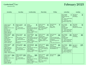 Cumberland View Village Calendar Feb25